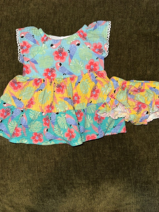 Baby Starters Other - Baby Starters Multicolor Tropical Print Baby Dress